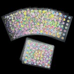 Stickere 3D Combinate  3DA22 Floricele colorate, 6 folii